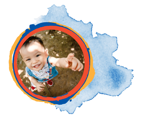 toddler pointing