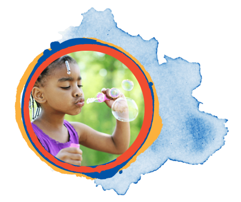 blowing bubbles