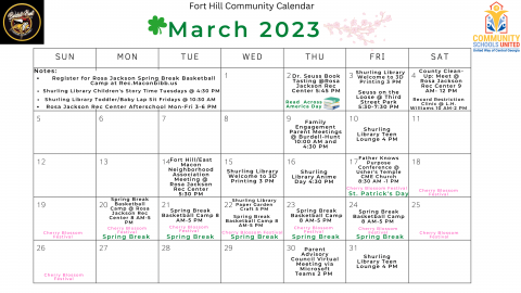 March Calendar