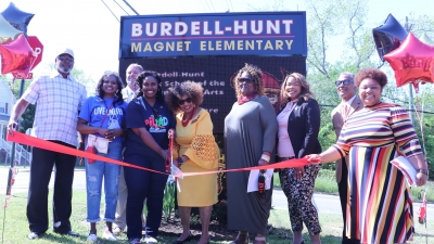 Burdell-Hunt School Unveiling